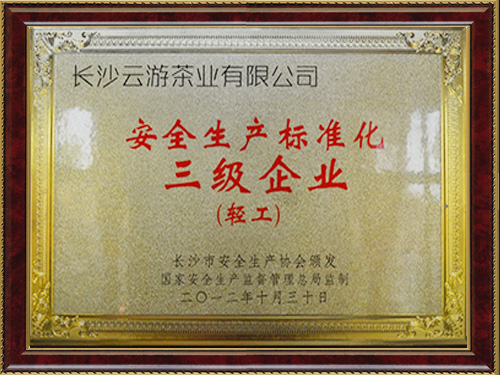 安全生產標準化三級企業(yè)